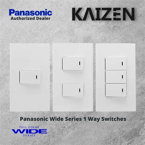 Panasonic Wide Series Switches (1way & 3way).